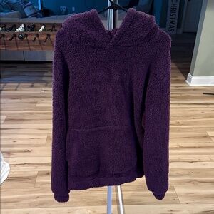 Purple fluffy sweatshirt